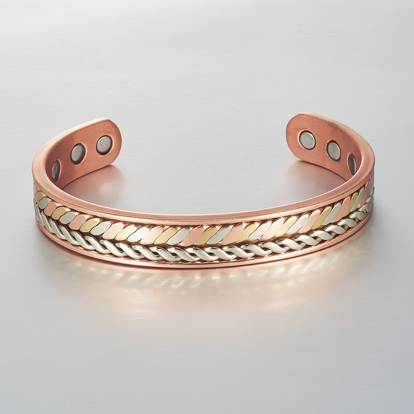Fashion Crystal Magnetic Copper Bracelets for Women, Arthritis and Joint Pain Therapy, Wristbands for Carpal Tunnel Zircon Bracelets
