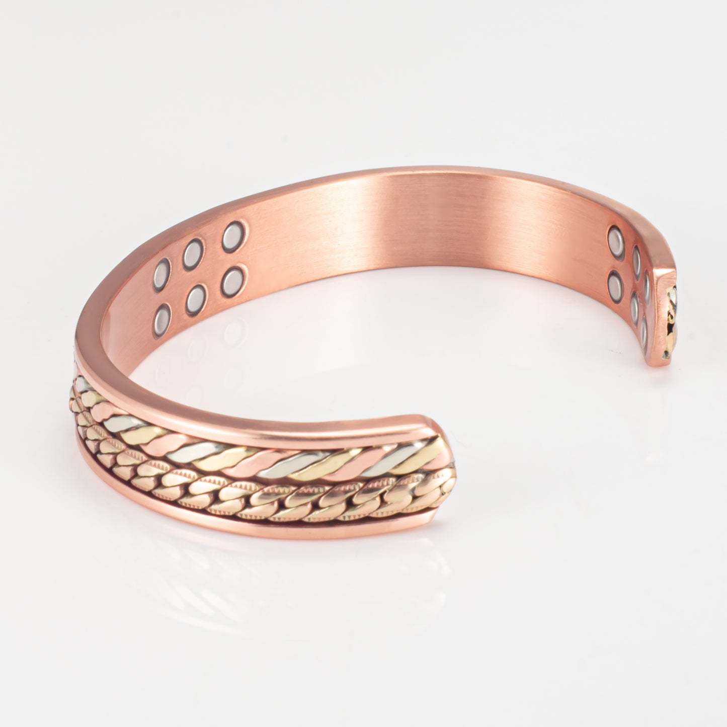 Fashion Crystal Magnetic Copper Bracelets for Women, Arthritis and Joint Pain Therapy, Wristbands for Carpal Tunnel Zircon Bracelets