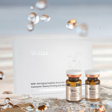 Load image into Gallery viewer, NAD+ Nicotinamide Riboside Anti Aging Serum with Collagen Peptides – Brightening, Wrinkle Repair &amp; Firming | Freeze-Dried, Dual-Chamber, Fragrance-Free
